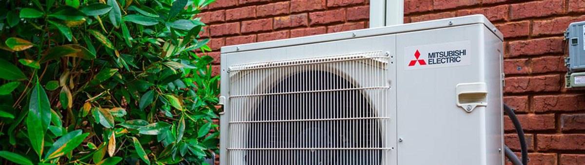 mitsubishi mini split outside